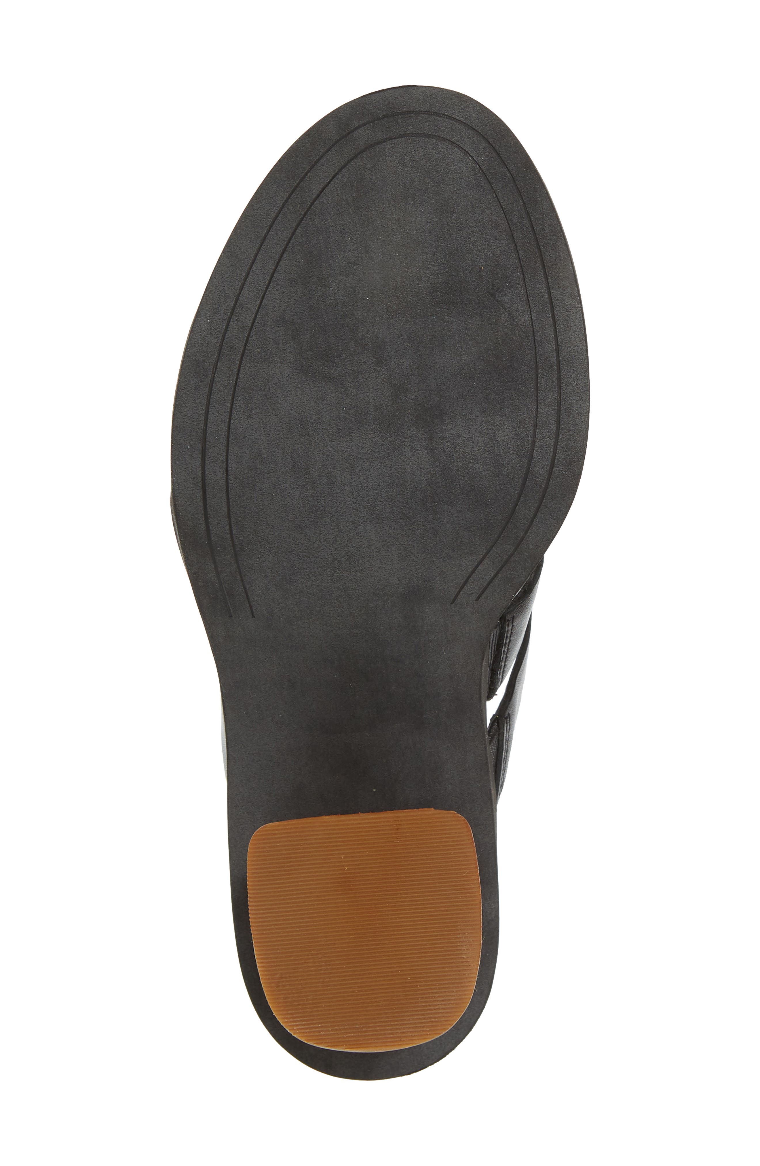 Aleeya Slide Sandal, Alternate, color, BLACK LEATHER
