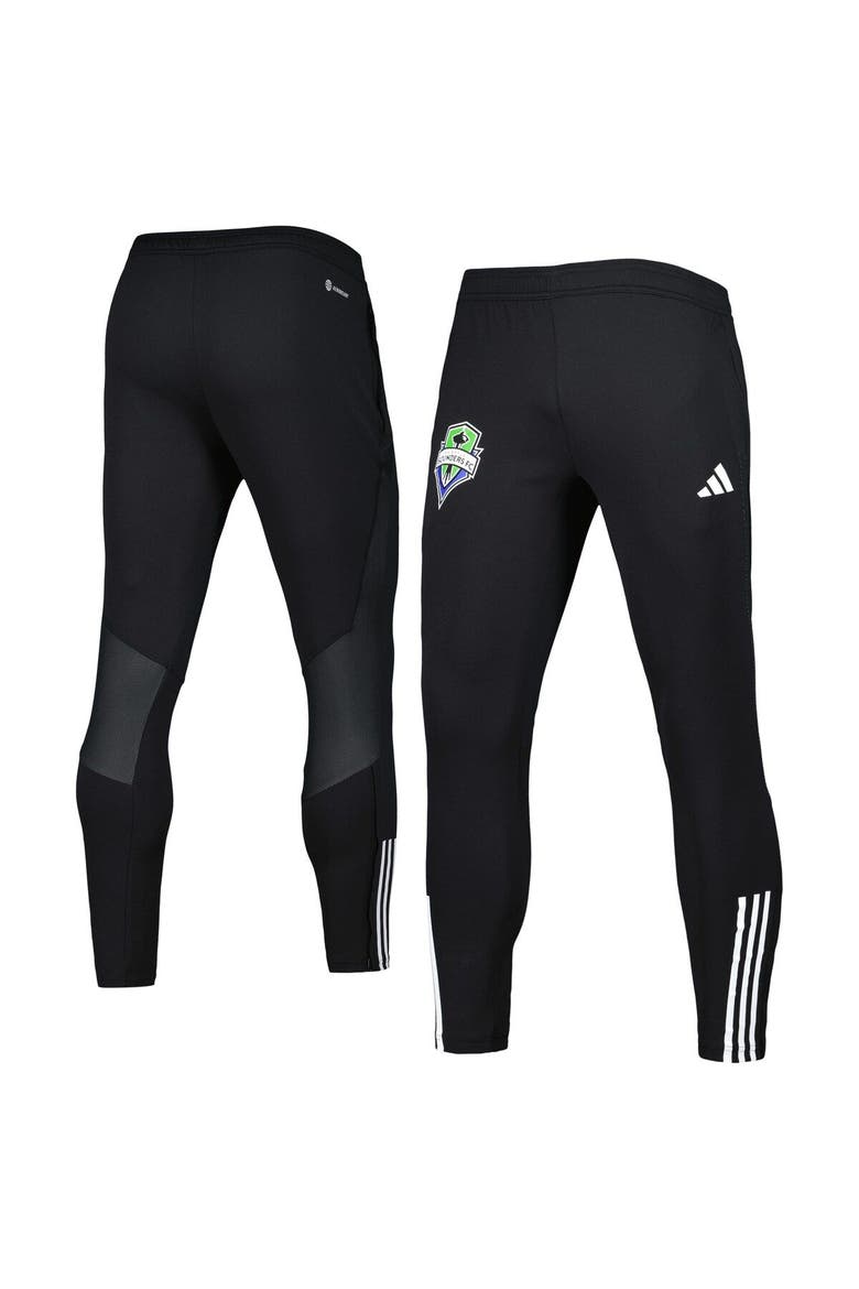 Men's adidas Black Seattle Sounders FC 2023 On-Field Team Crest AEROREADY Training Pants, Main, color, Black