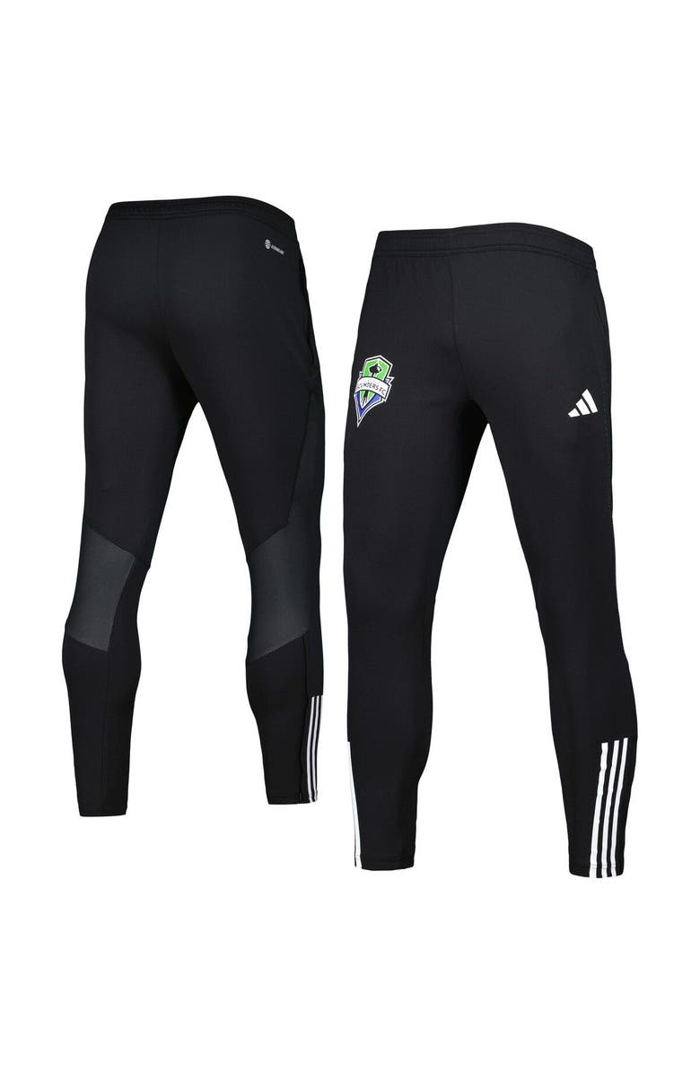adidas Men's adidas Black Seattle Sounders FC 2023 On-Field Team Crest AEROREADY Training Pants, Main, color, 