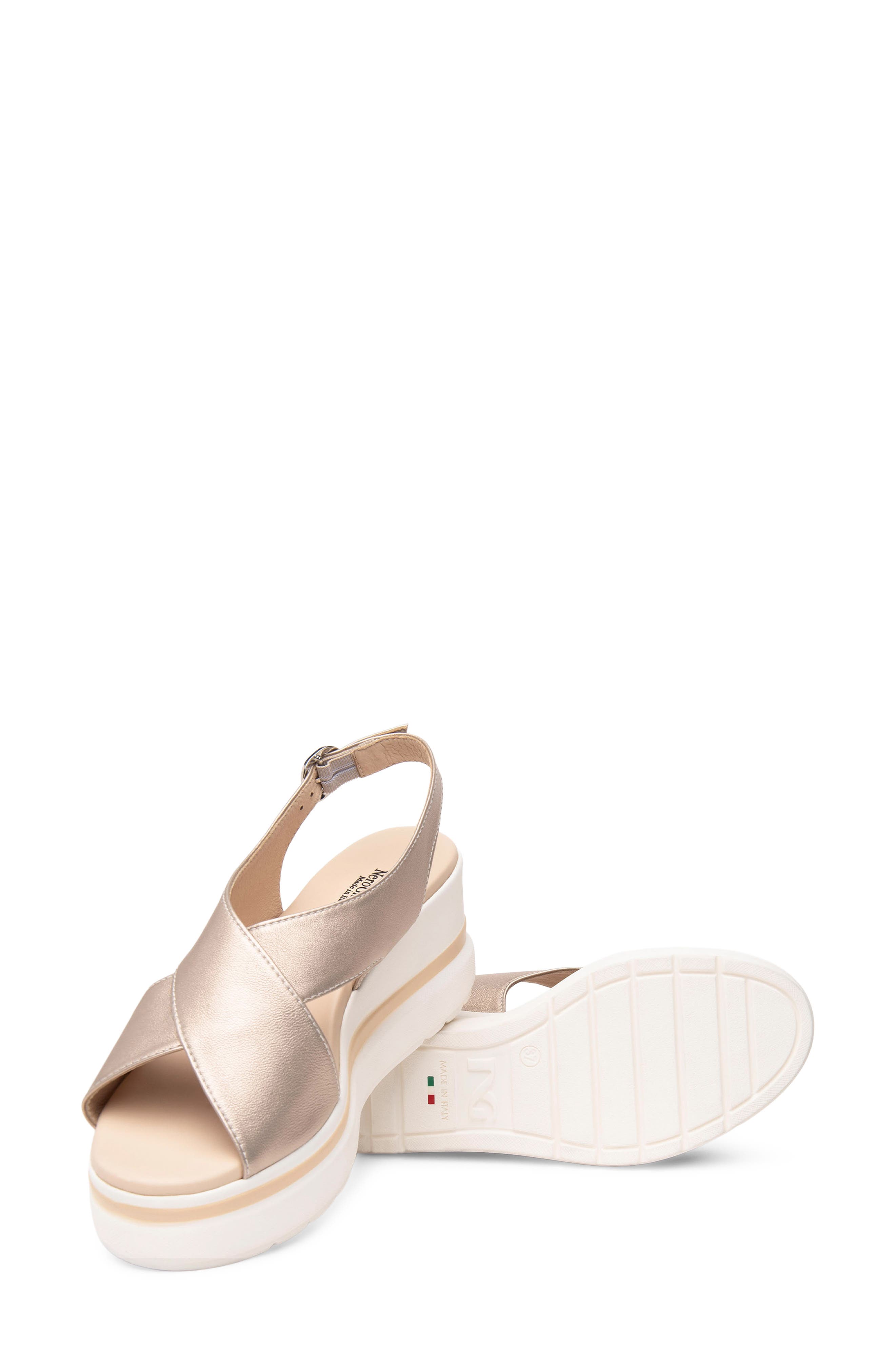 Slingback Platform Sandal, Alternate, color, CHAMPAGNE
