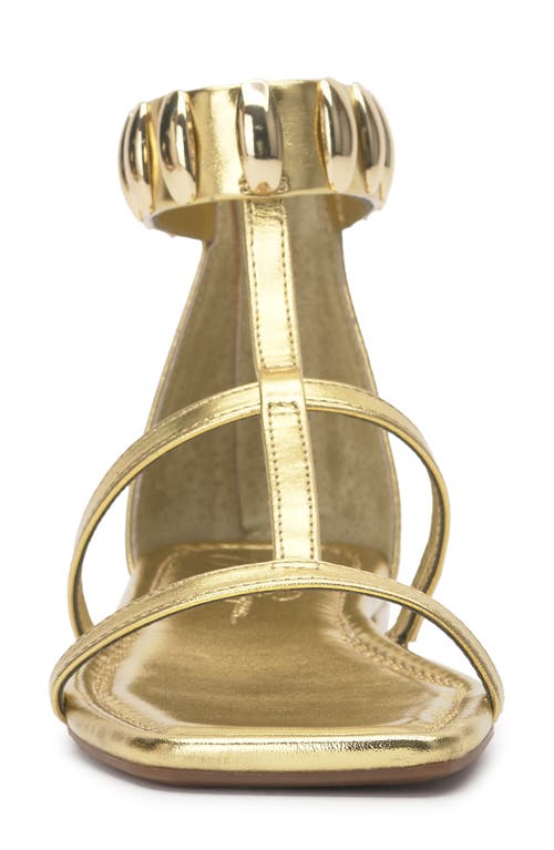 Jessica Simpson Elusta Ankle Strap Sandal In Gold