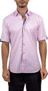 Maceoo Galileo Ascension 0077 Contemporary Fit Short Sleeve Button-Up Shirt