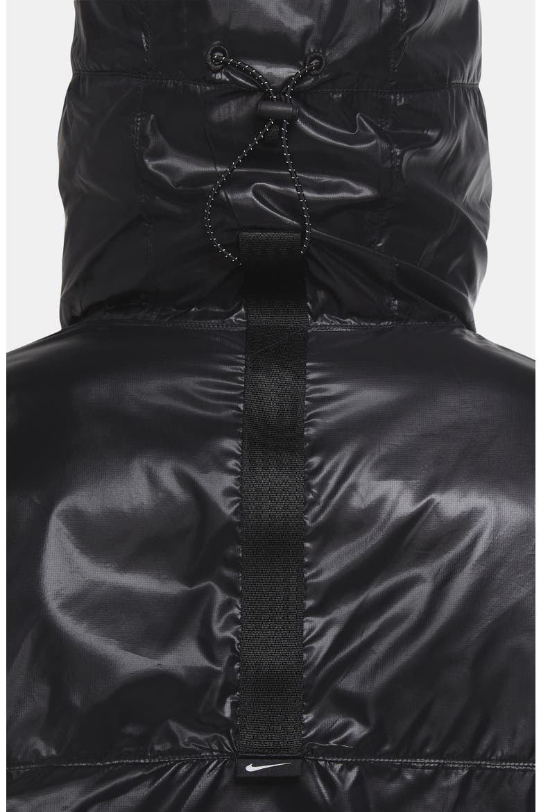 Sportswear Windrunner Repel Hooded Puffer Jacket, Alternate, color, BLACK/ WHITE/ BLACK/ BLACK