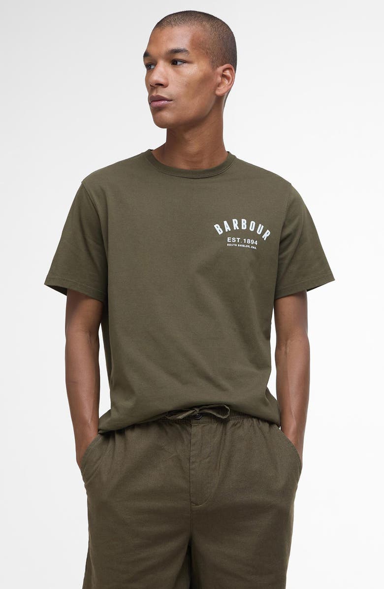 Barbour Relaxed Fit Linen & Cotton Drawstring Shorts, Alternate, color, Light Sage