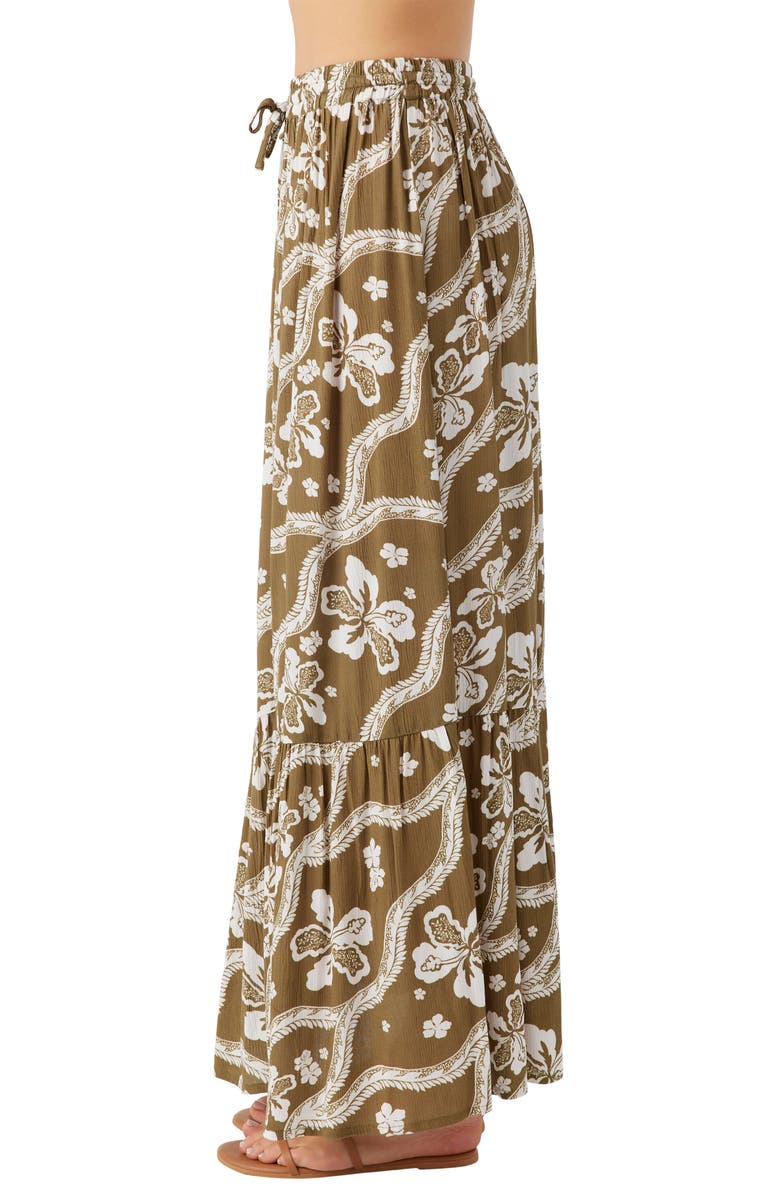 O'Neill Blaine Floral Tiered Maxi Skirt, Alternate, color, 