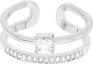 Bearfruit Jewelry 14k Gold Plated Saya Double Band Ring Dainty Bold Trendy