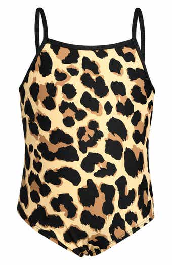 La Blanca Kids' Running Wild Leopard Print One-Piece Swimsuit