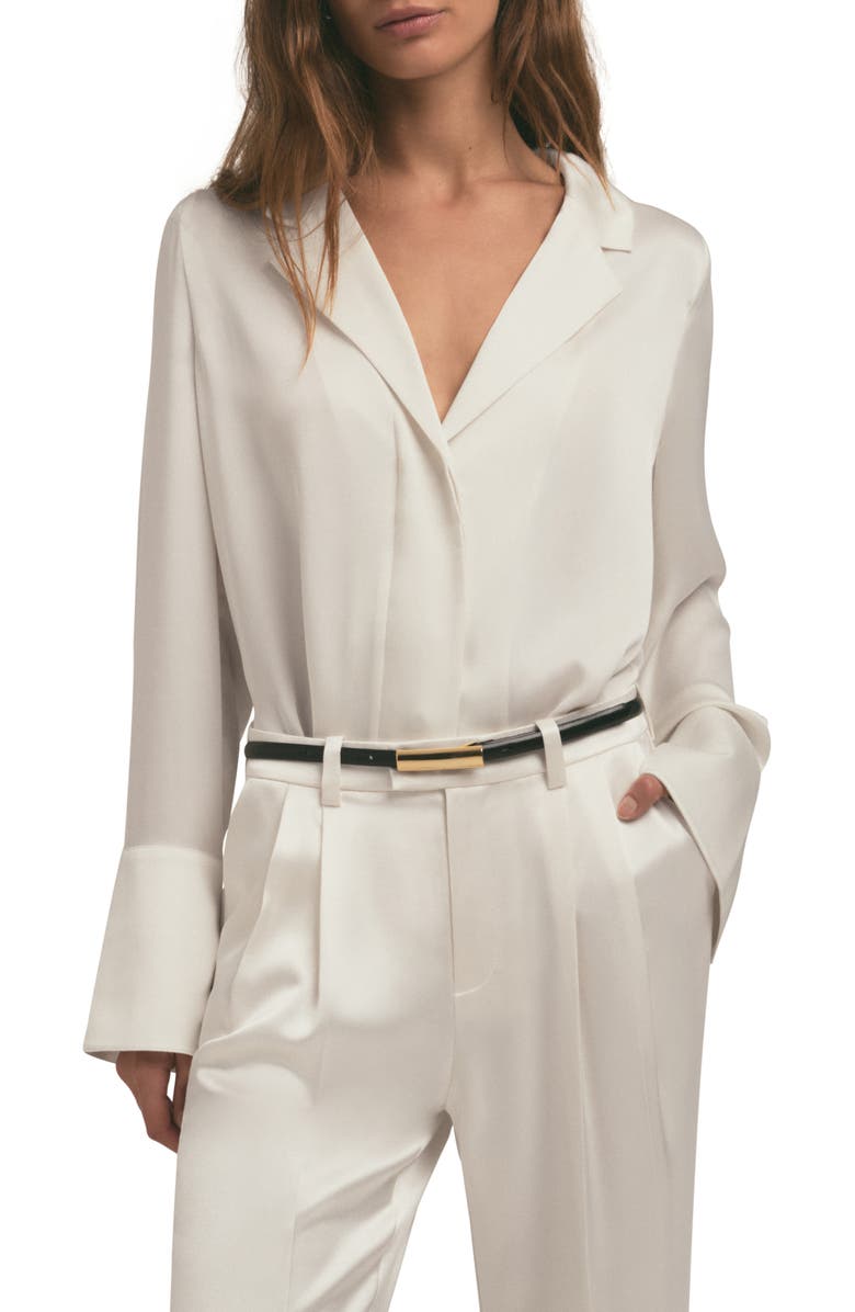 Favorite Daughter The Lily Button-Up Shirt, Main, color, Ivory