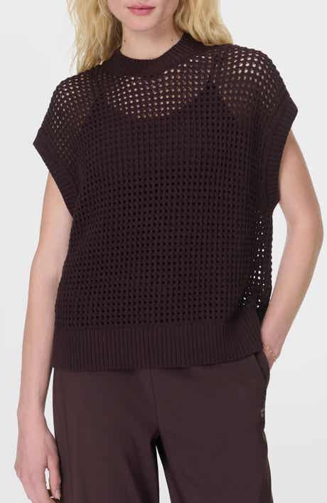Sweaty Betty Tides High Whipstitch Open Knit Sweater