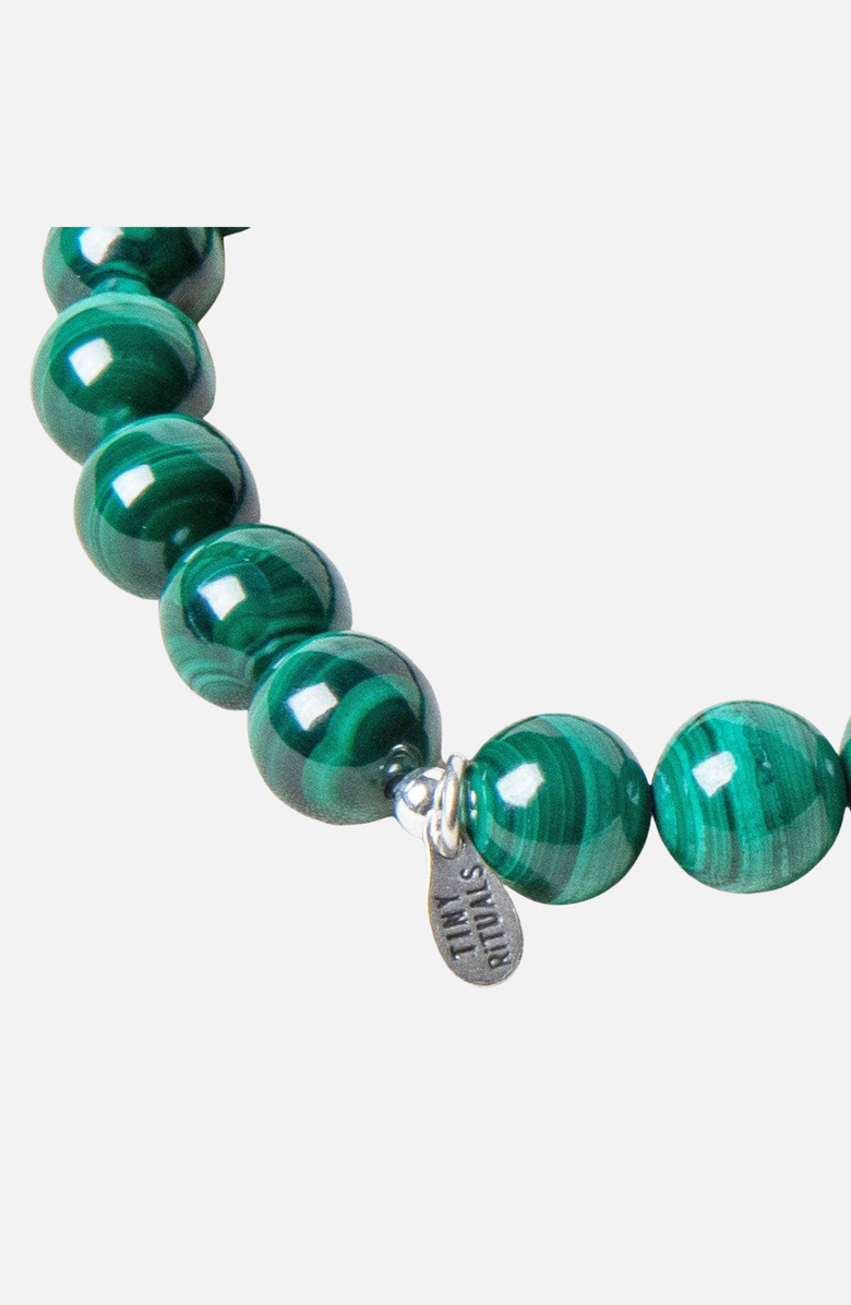 Tiny Rituals Genuine Real Malachite Energy Bracelet, Alternate, color, Malachite Green