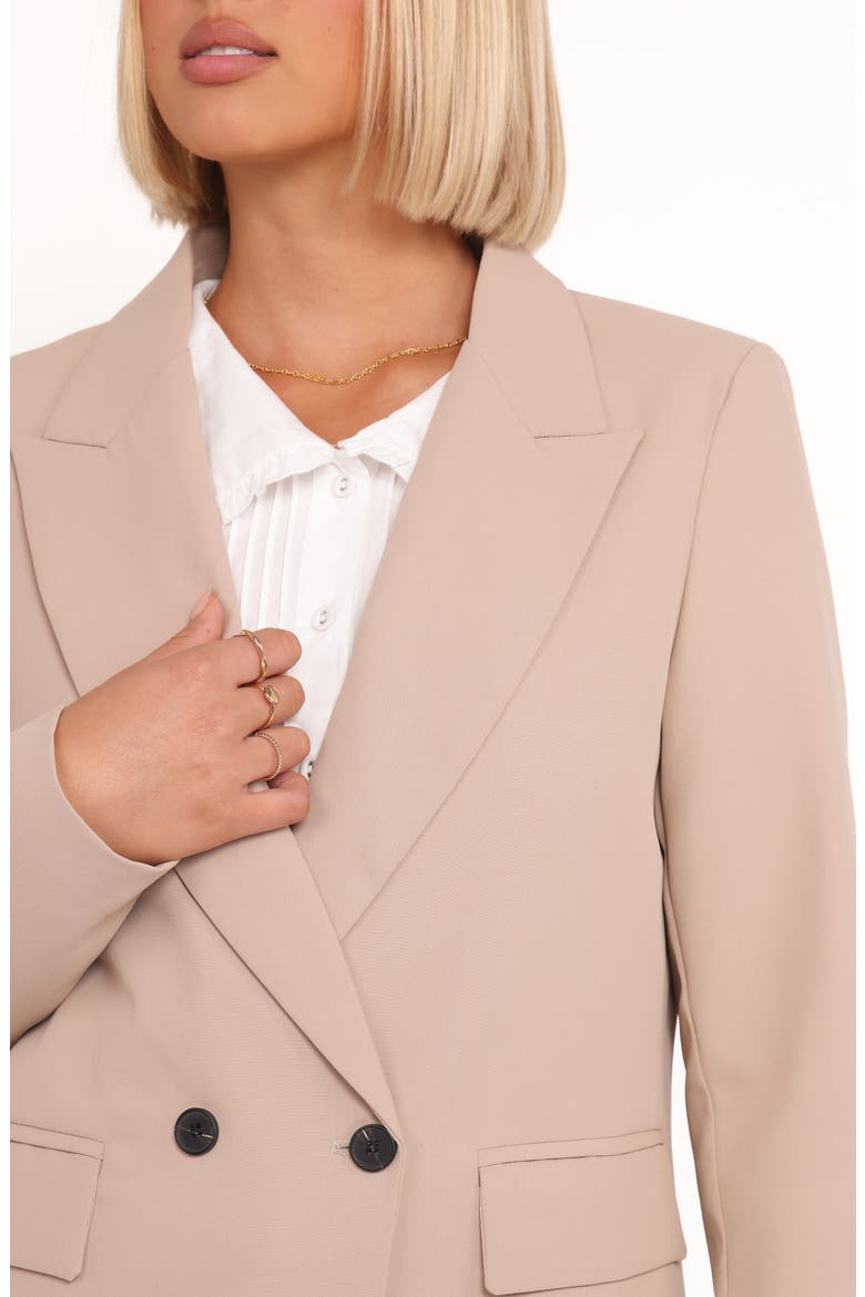 Viper Double Breasted Blazer, Alternate, color, BEIGE