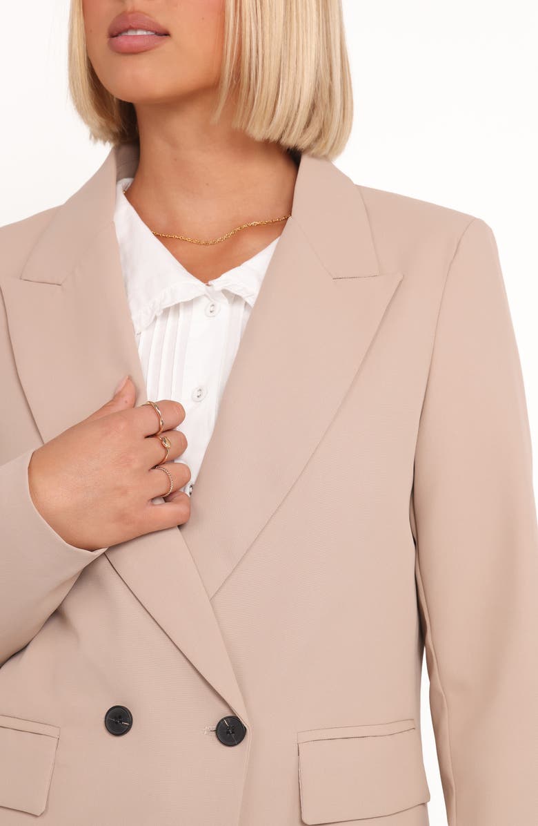 Petal & Pup Viper Double Breasted Blazer, Alternate, color, Beige