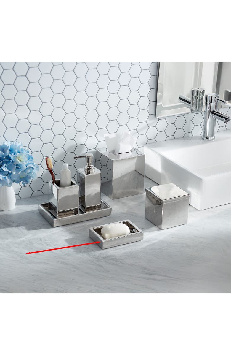 ROSELLI TRADING COMPANY Stainless Steel Soap Dish, Alternate, color, Silver