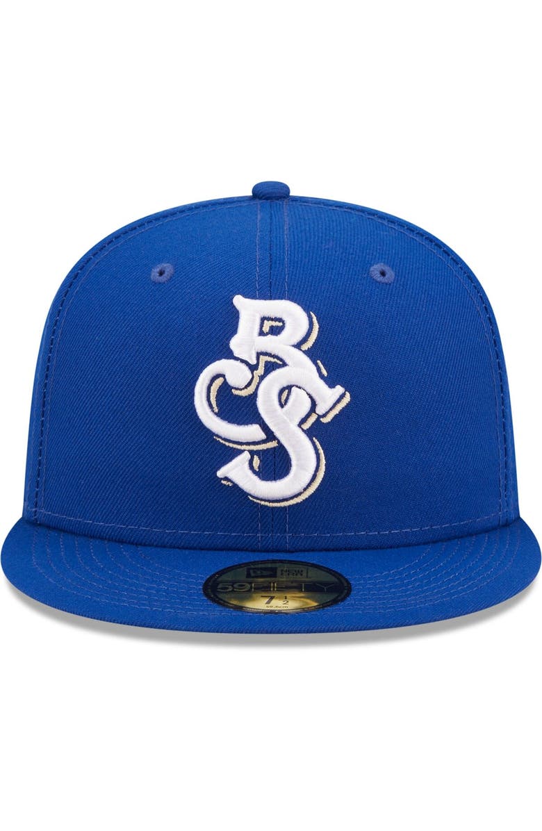 New Era Men's New Era Blue Biloxi Shuckers Authentic Collection 59FIFTY Fitted Hat, Alternate, color, Blue