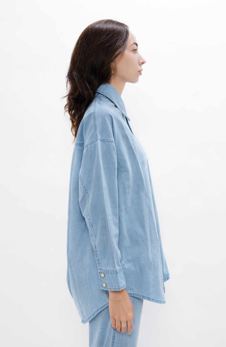 1People-US Louisiana Classic Denim Shirt, Alternate, color, Sky Blue