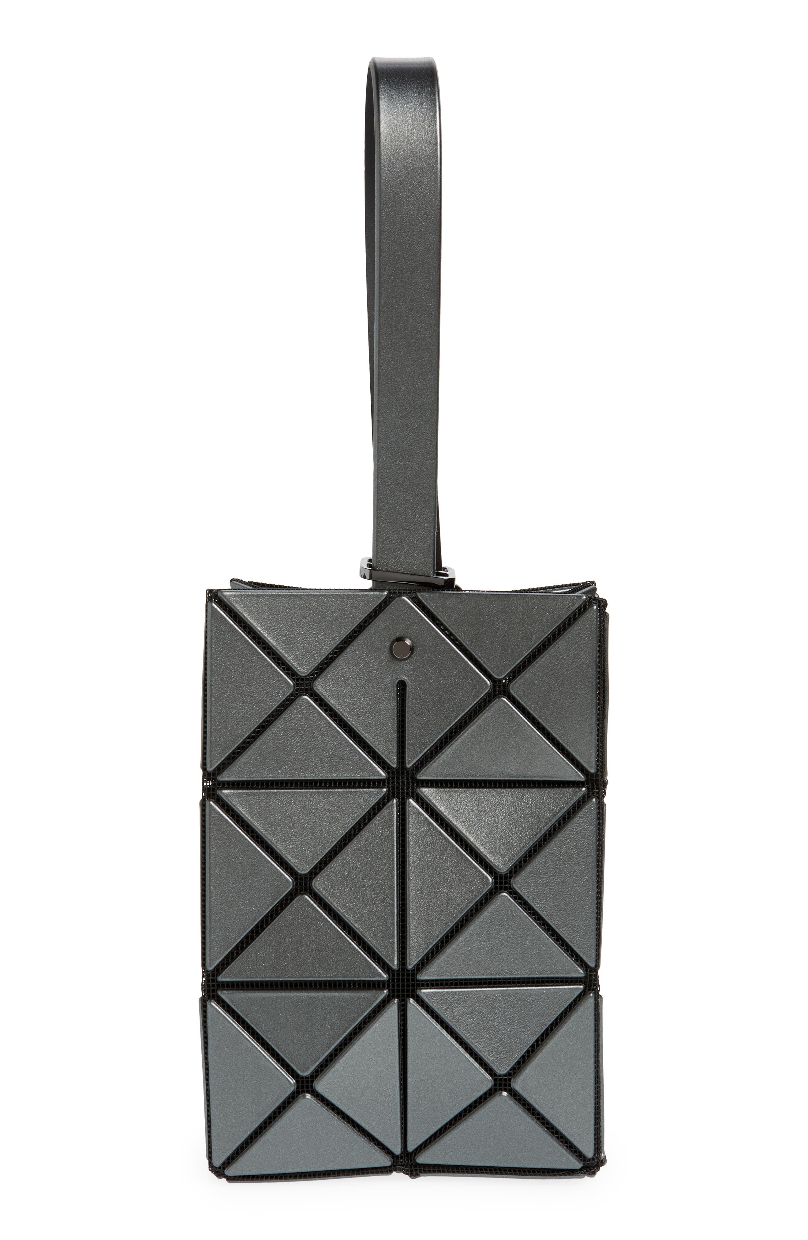 Bao Bao Issey Miyake Lucent Metallic Top Handle Bag, Alternate, color, Gunmetal