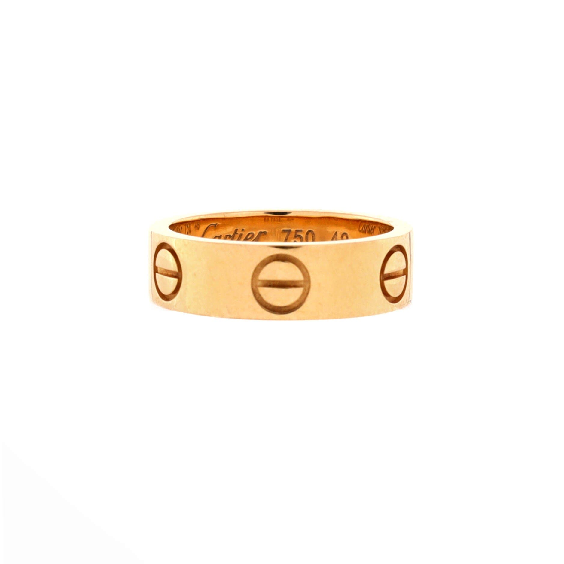 Love Band Ring 18K Yellow Gold, Main, color, Metallic Gold
