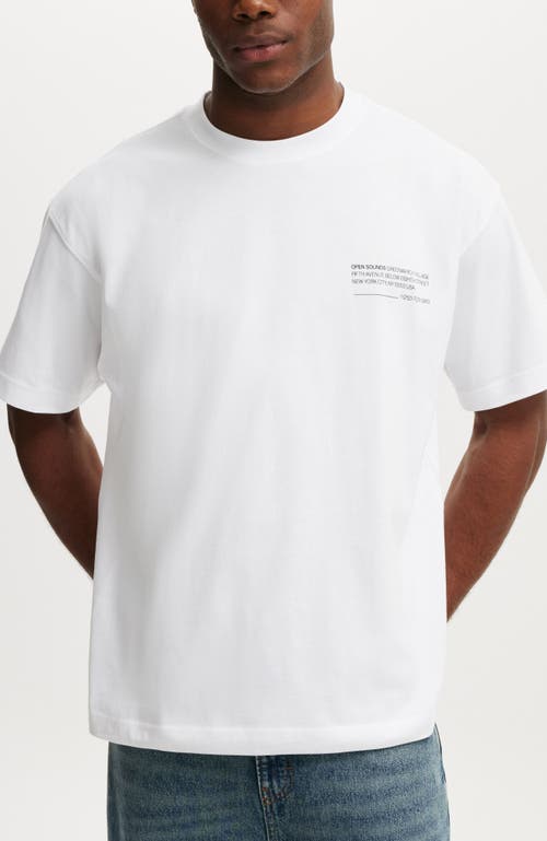 Cotton On Box Fit Text T-shirt