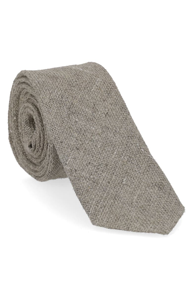 Fortela Rosemary Hemp Tie, Main, color, Beige