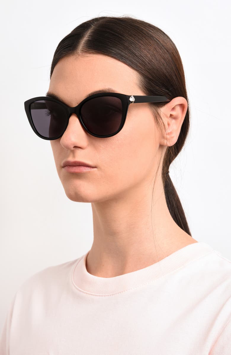 Kate Spade New York hensley 55mm cat eye sunglasses, Alternate, color, 