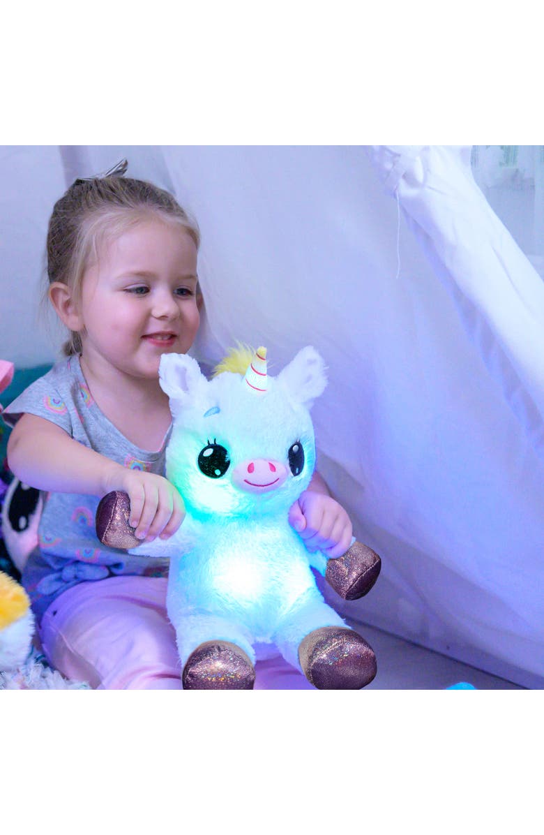 Happpy Nappers Lullabrites Unicorn Musical Light Up Plush, Alternate, color, Multicolored