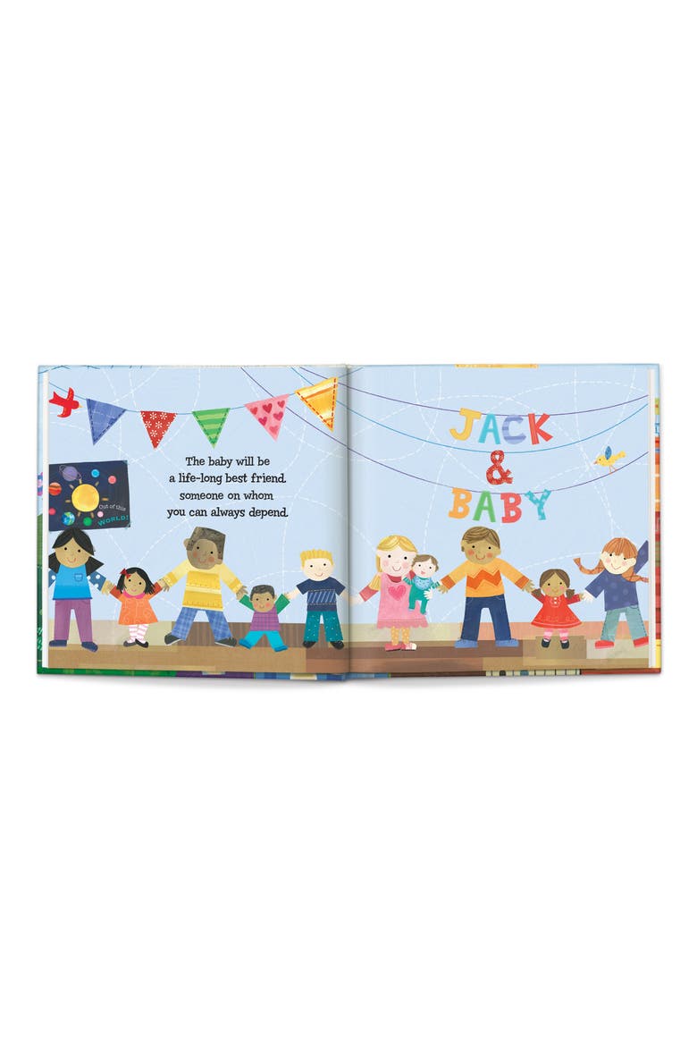 'The Super, Incredible Big Brother' Personalized Hardcover Book & Medal, Alternate, color, BLUE
