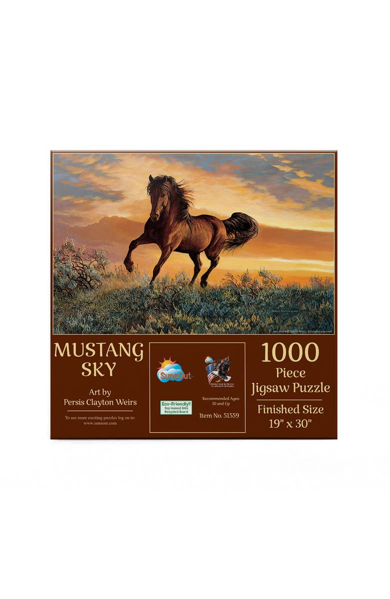 Sunsout Mustang Sky 1000 piece Jigsaw Puzzle for Adults, Alternate, color, Multicolor