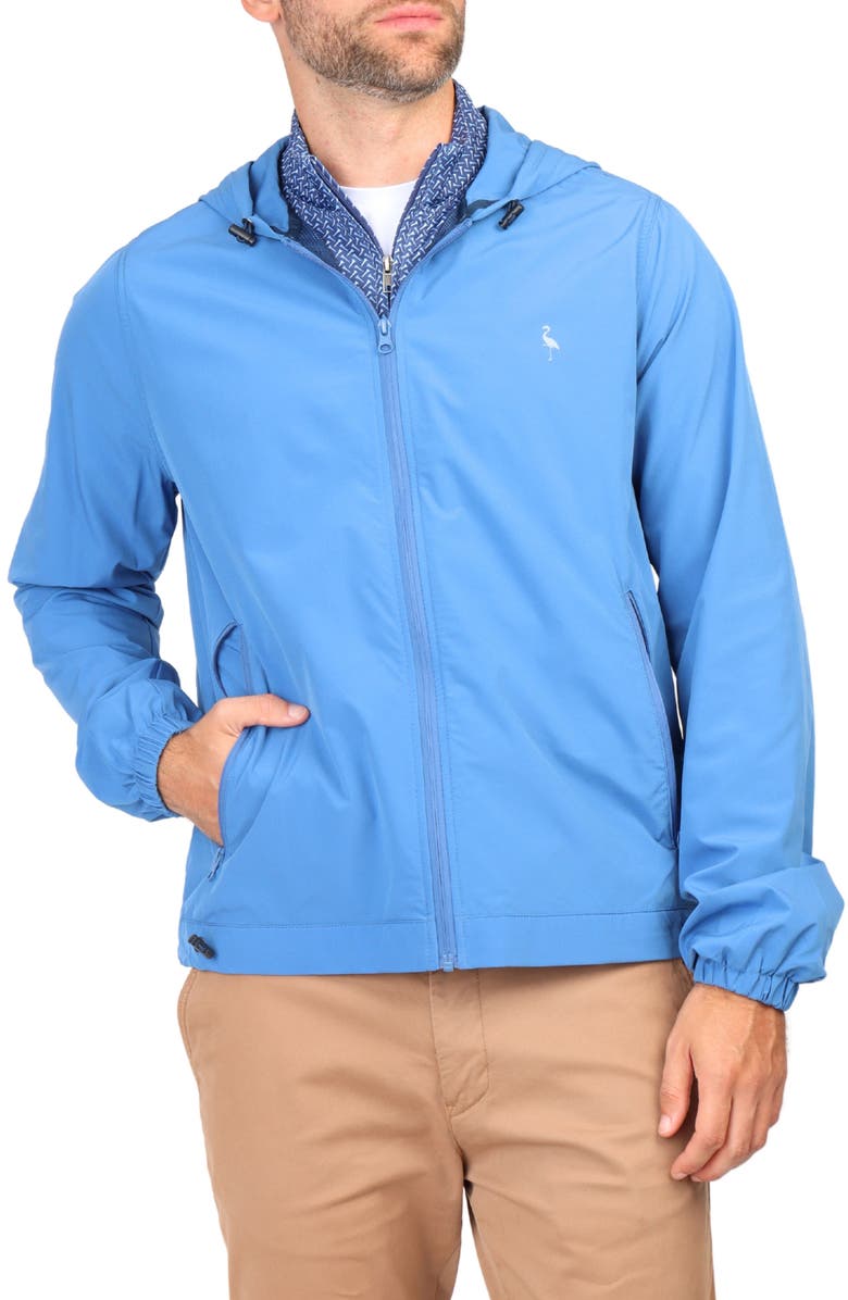 TailorByrd Hooded Golf Performance Jacket, Alternate, color, Blue