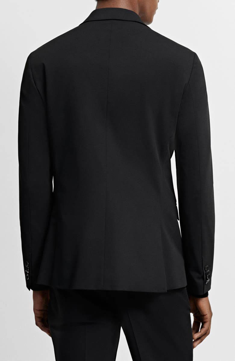 MANGO Superslim Fit Black Stretch Sport Coat, Alternate, color, 