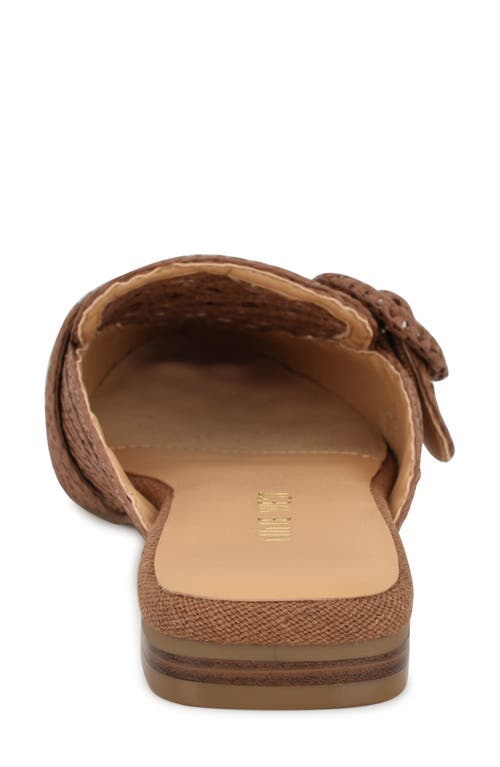Shop Nine West Caspe Woven Mule In Dark Brown