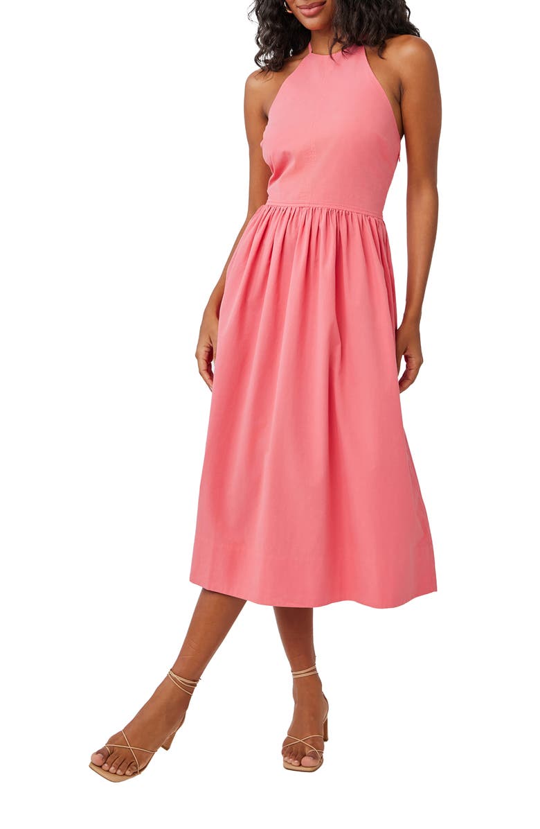 Bella Dahl Cotton Blend Midi Dress, Main, color, 