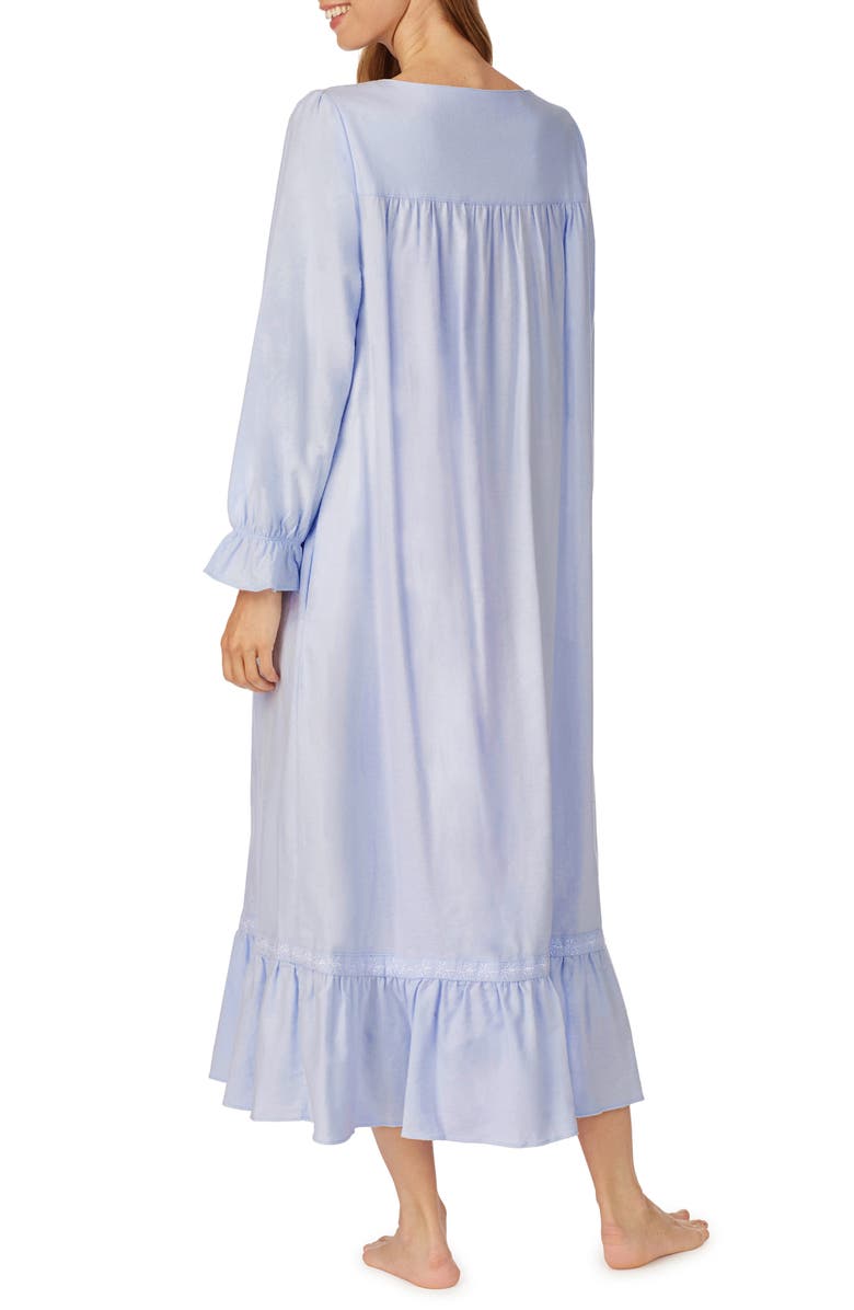 Eileen West Long Sleeve Cotton Flannel Nightgown, Alternate, color, 