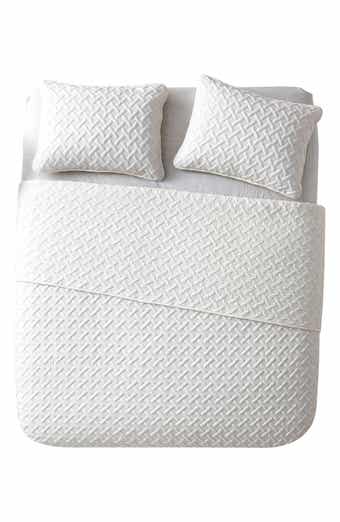 VCNY HOME Nina Embossed Basketweave Quilt Set - Twin