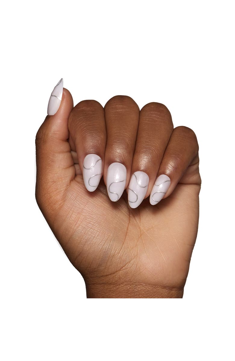 GLAMNETIC Silent Night Short Almond Press-On Nails Set $20 Value, Alternate, color, Silent Night