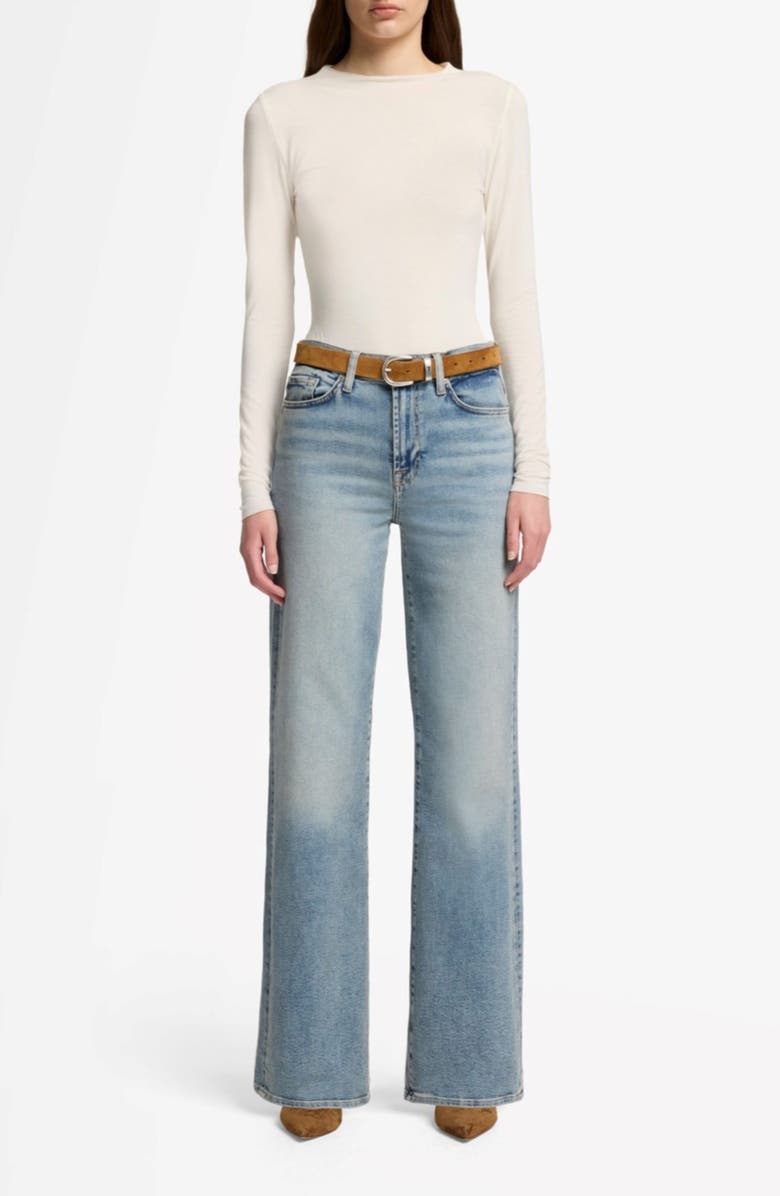 7 For All Mankind Alexa High Waist Straight Leg Jeans, Alternate, color, Amuse Me