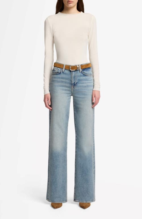 7 For All Mankind Alexa High Waist Straight Leg Jeans In Blue