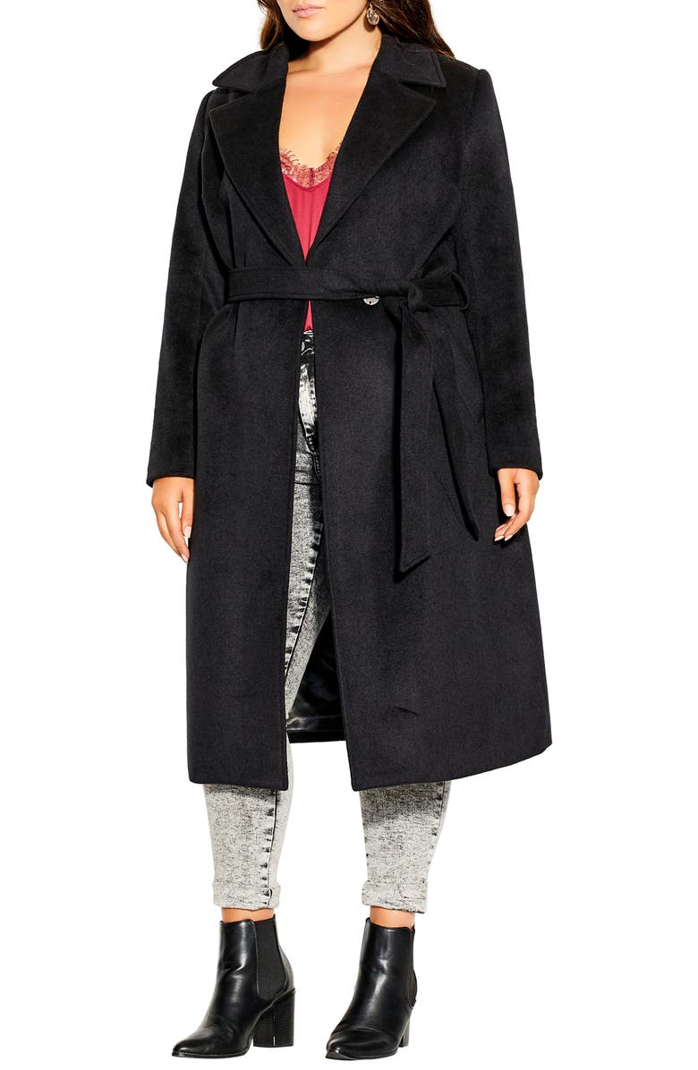 City Chic Money Maker Coat, Main, color,