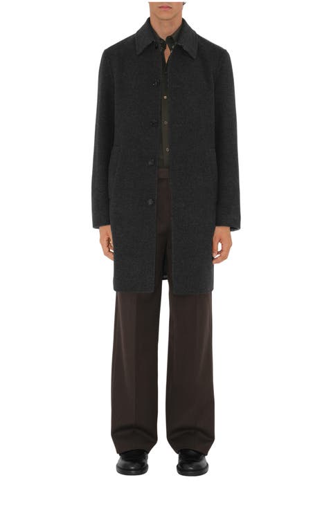 Mid-length Wool Car Coat