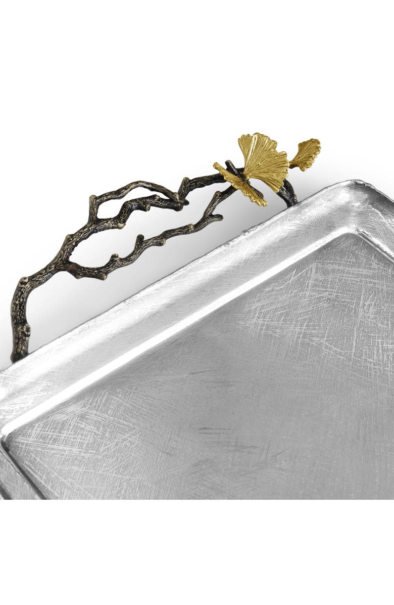 Michael Aram Butterfly Ginkgo Serving Tray, Alternate, color, Silver/ Gold