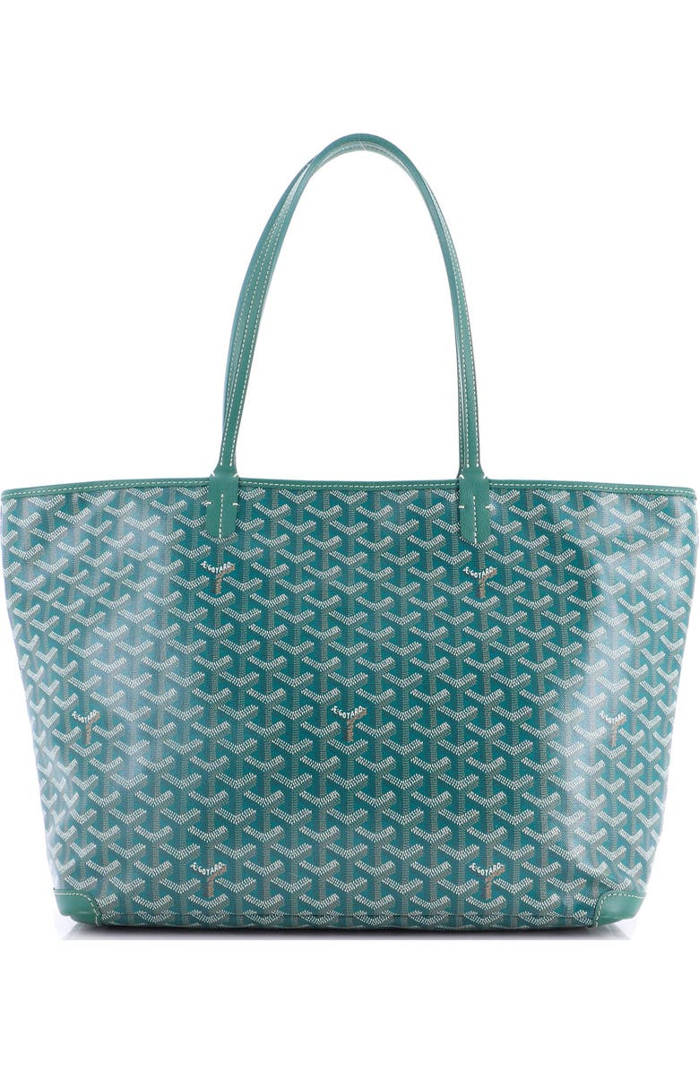 Pre-Owned Goyard Artois Tote Coated Canvas MM, Main, color, Green