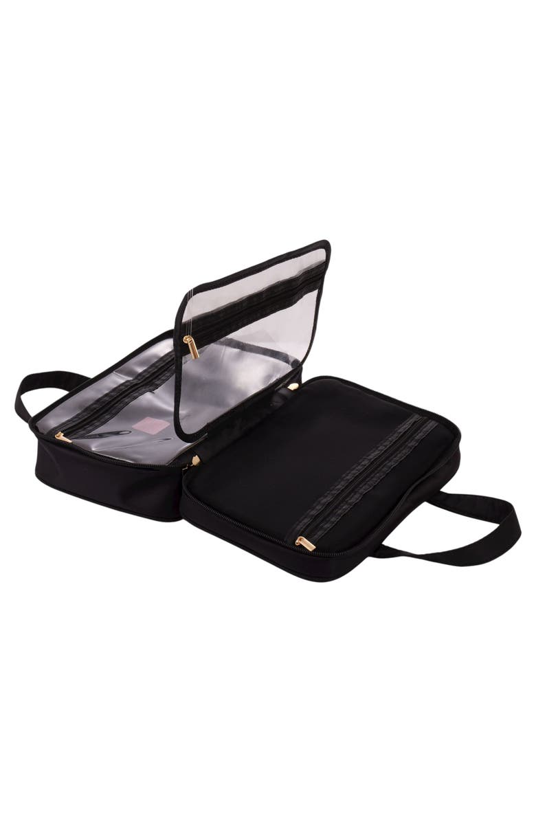 Bloc Bags The Perfect Case: Bow Cosmetics Bag, Alternate, color, Black