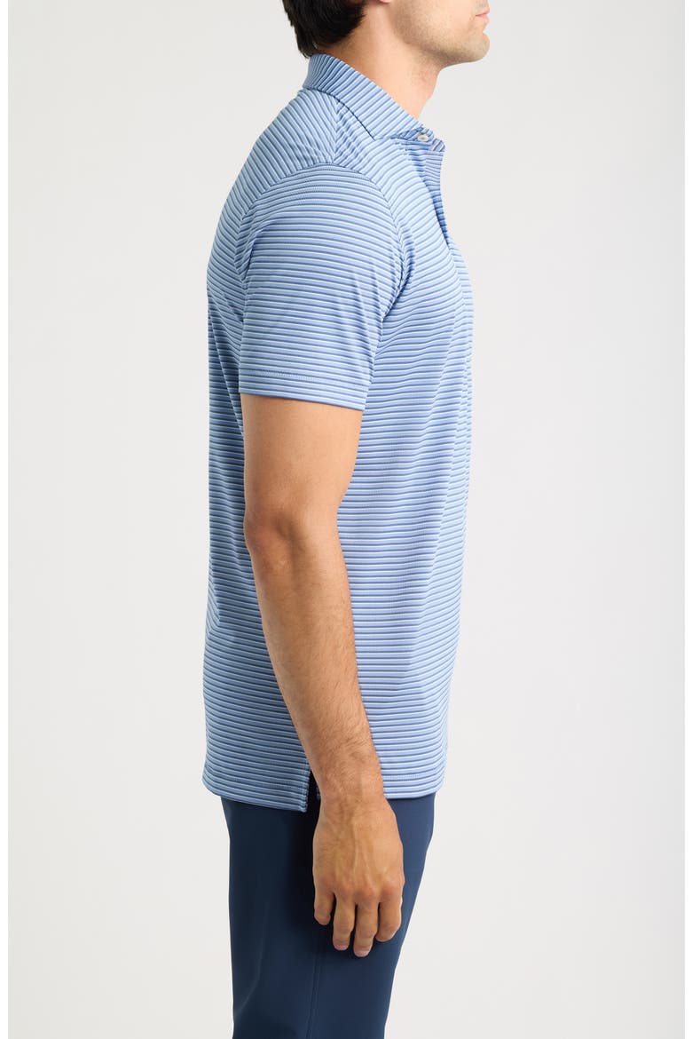 Tempo Stripe Crown Crafted Performance Jersey Golf Polo, Alternate, color, WINDY BLUE