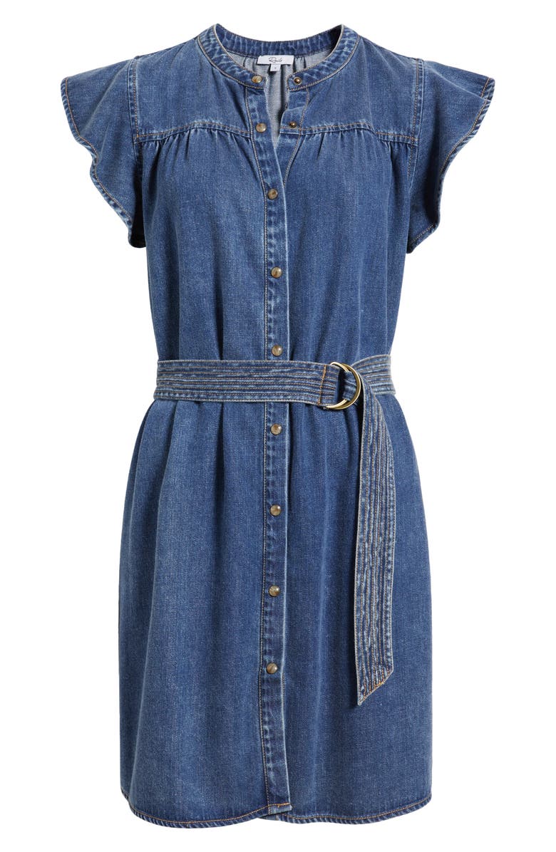 Rails Letta Denim Dress, Alternate, color, Classic Blue