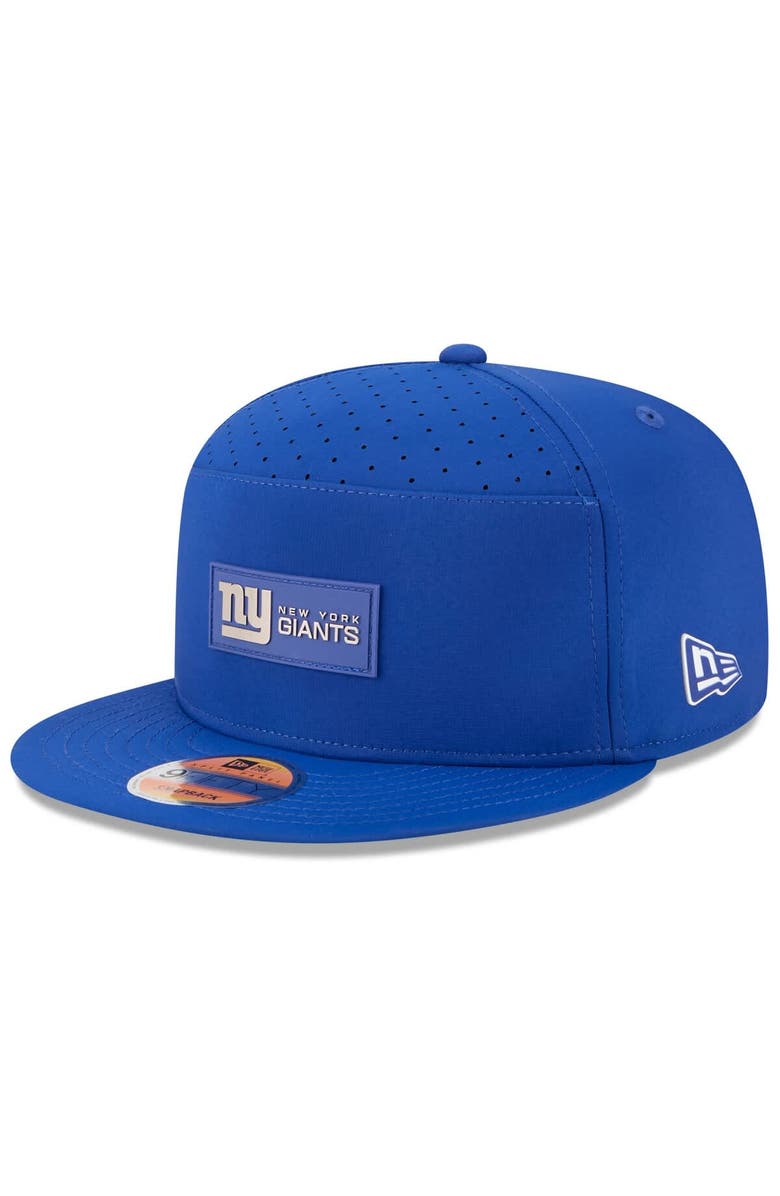 New Era Men's New Era Royal New York Giants 2025 Sideline Split Panel 9FIFTY Snapback Hat, Main, color, Royal