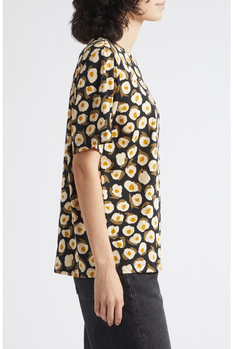 Tunnit Pikku Vikuri Print Cotton T-Shirt, Alternate, color, BEIGE/ BLACK/ OLIVE GREEN