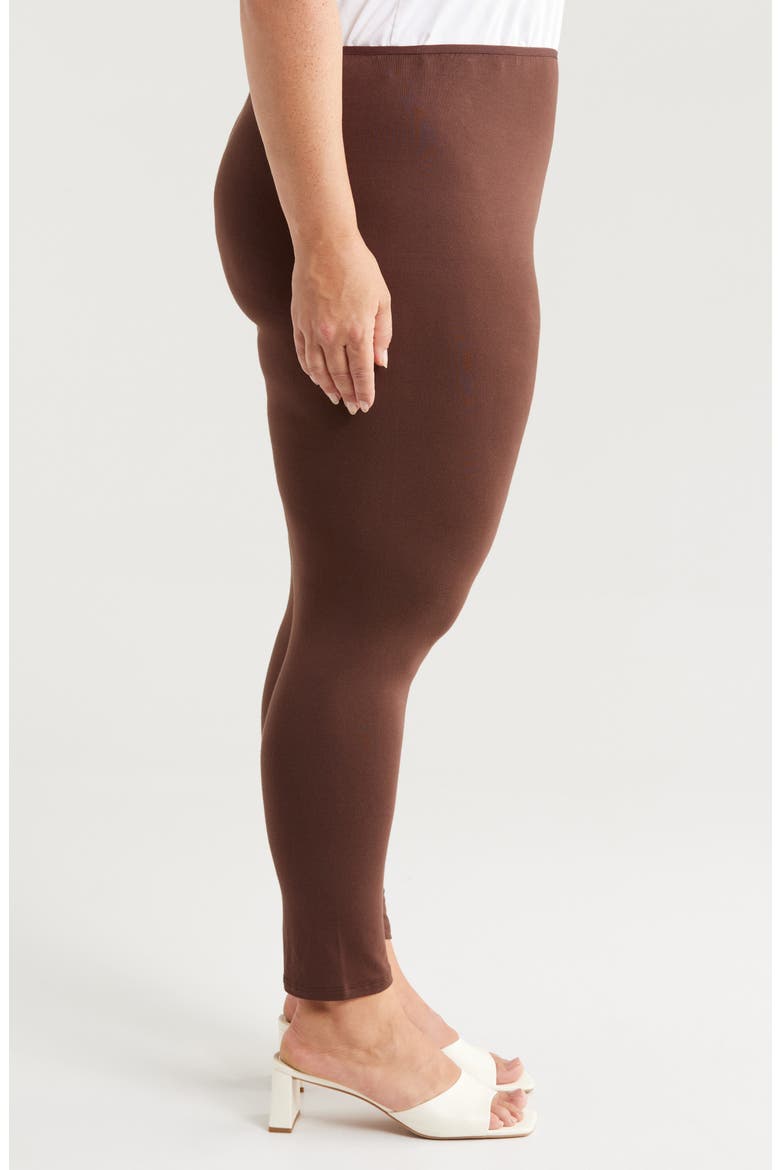 Comfortable Ankle Leggings, Alternate, color, BROWN