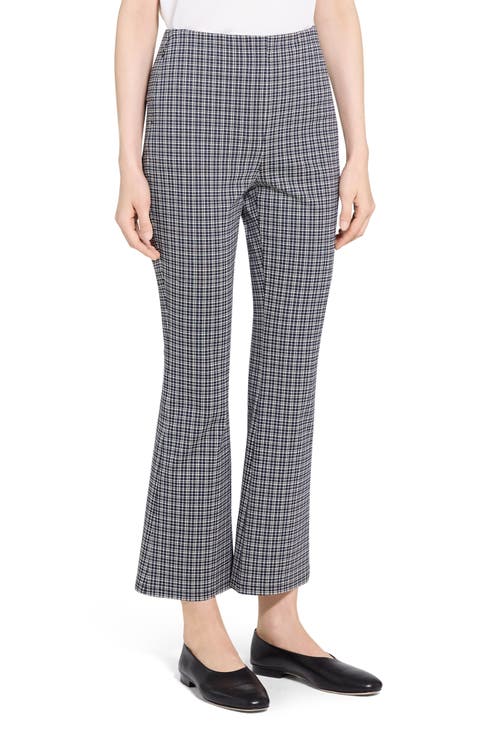 High Waist Kick Flare Ankle Pants