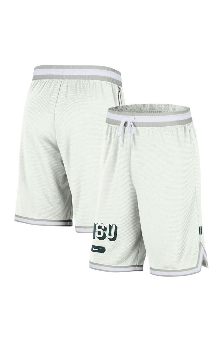 Nike Men's Nike White Michigan State Spartans DNA 3.0 Performance Shorts, Alternate, color, Cream