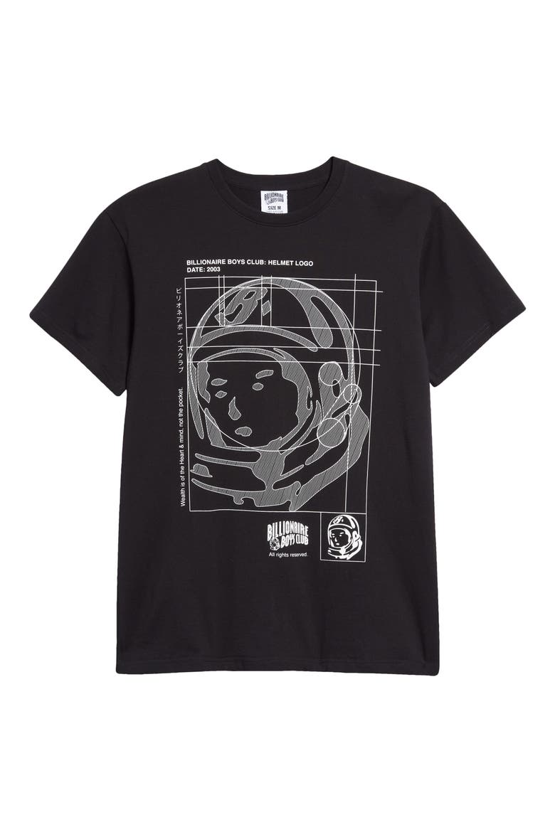 Blueprint Cotton Graphic Tee, Alternate, color, BLACK