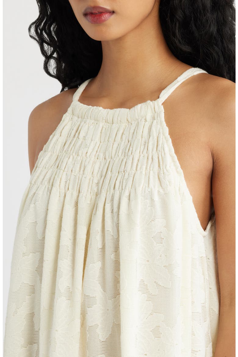 Merope Cotton Blend Maxi Dress, Alternate, color, BEURRE